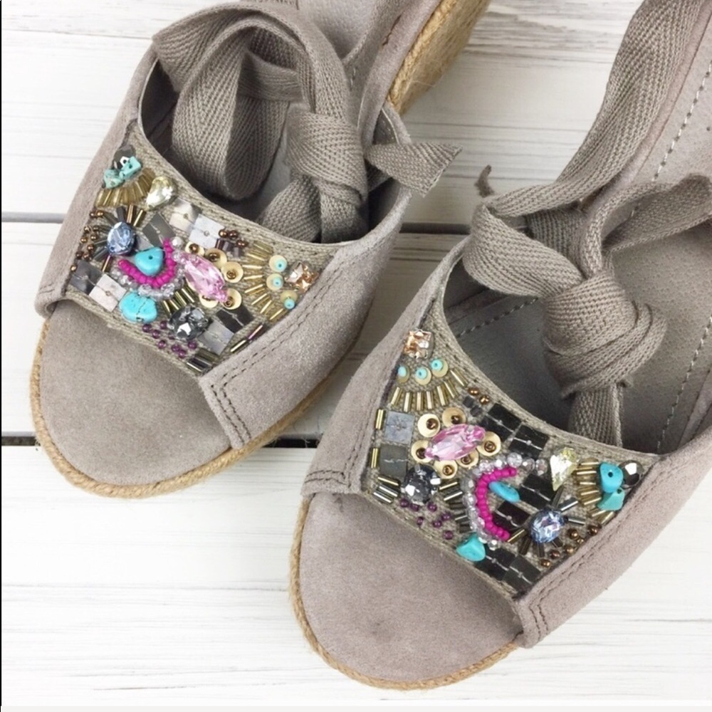 Steve Madden Chryslis Jewel Espadrille Sandals 8 - Picture 3 of 8